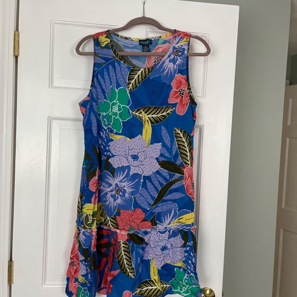 Summer Floral Dress~ Med.  Caribbean Joe